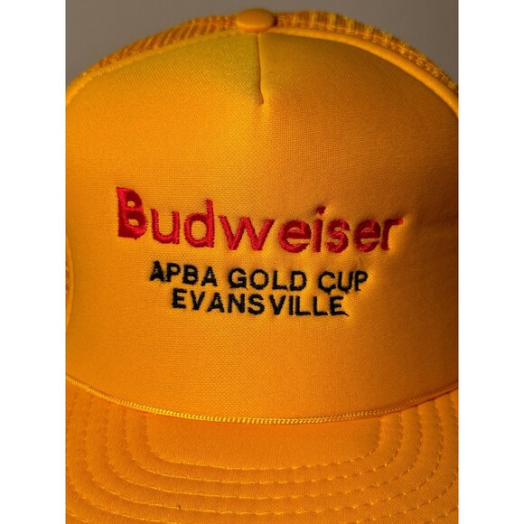 Vintage Budweiser APBA Gold‎ Cup Evansville Hydroplane Racing Snapback Hat - Picture 2 of 8
